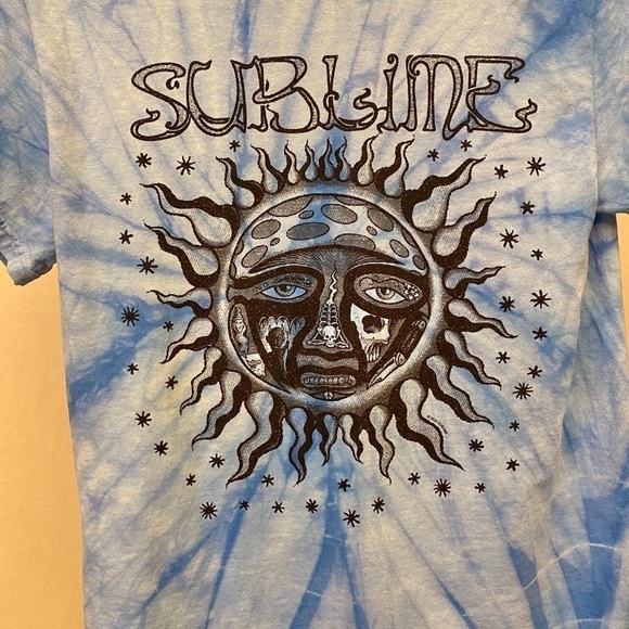 SUBLIME NWT Sun Skulls Knife T Shirt Tie Dye Small - Picture 2 of 4